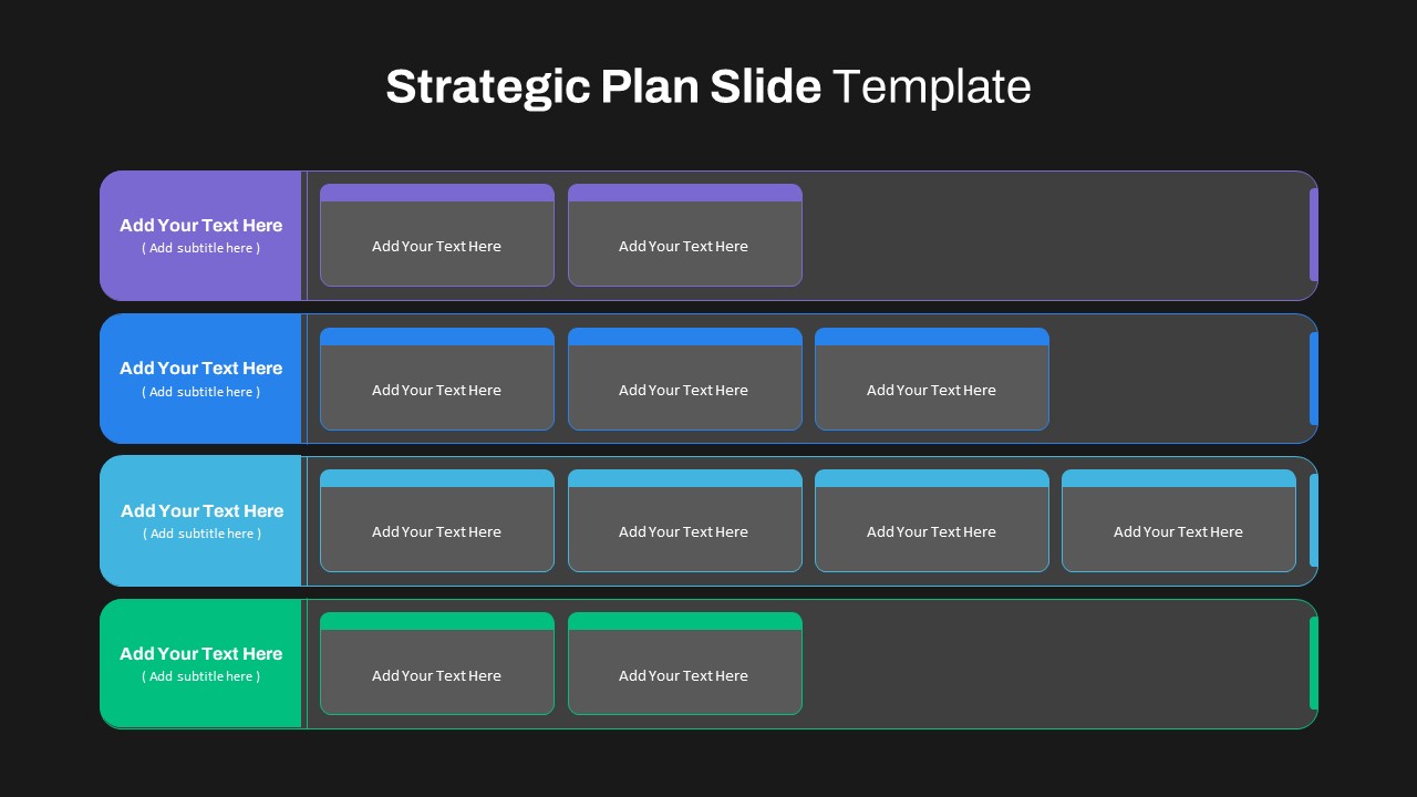 Dark Theme Best Strategic Plan Presentation