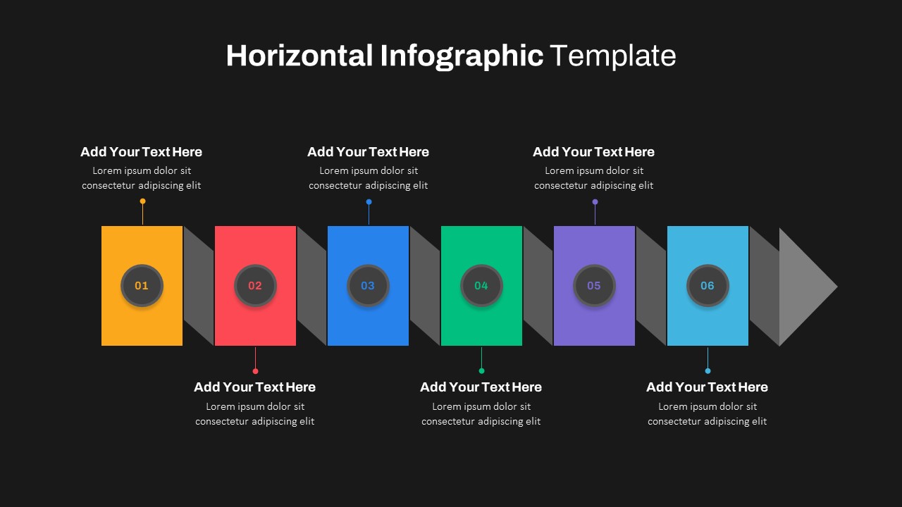 Dark Theme Infographic Slide Template
