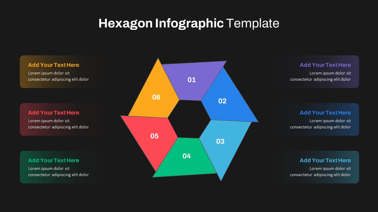 Dark Theme Infographic Slide Templates