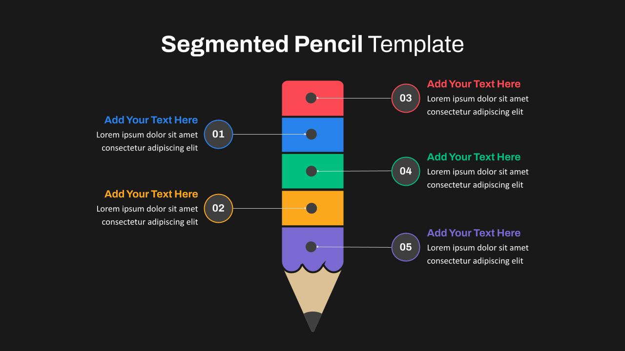 Dark Theme Pencil Slides Template