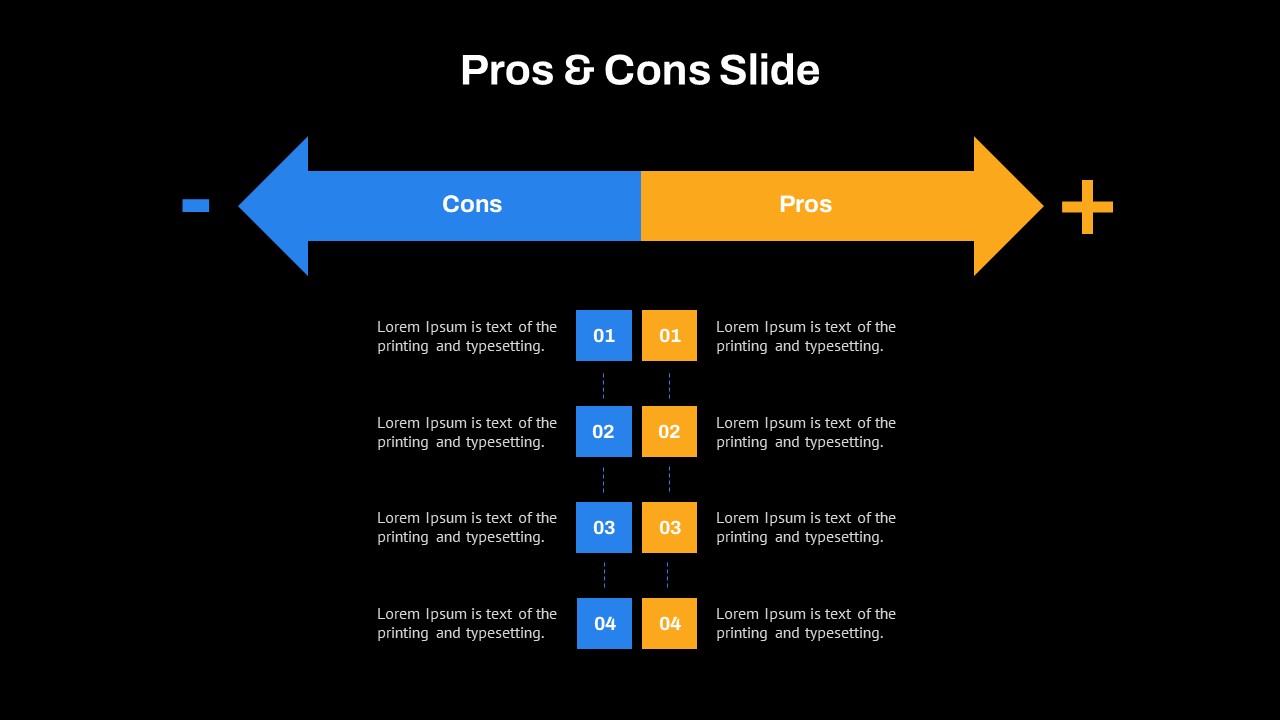 Dark Theme Slide Pros And Cons