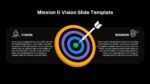 Dark Theme Vision And Mission Slide Template