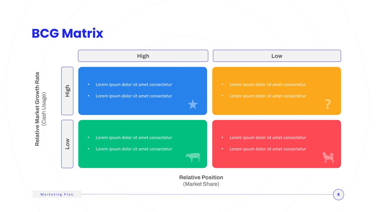 Marketing Plan Slide Template Simple 10