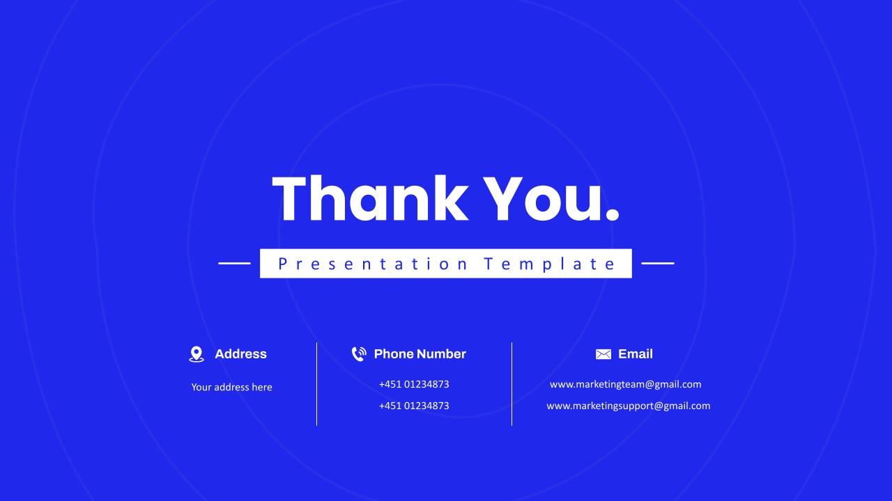 Marketing Plan Thank You Slide Template Simple 21