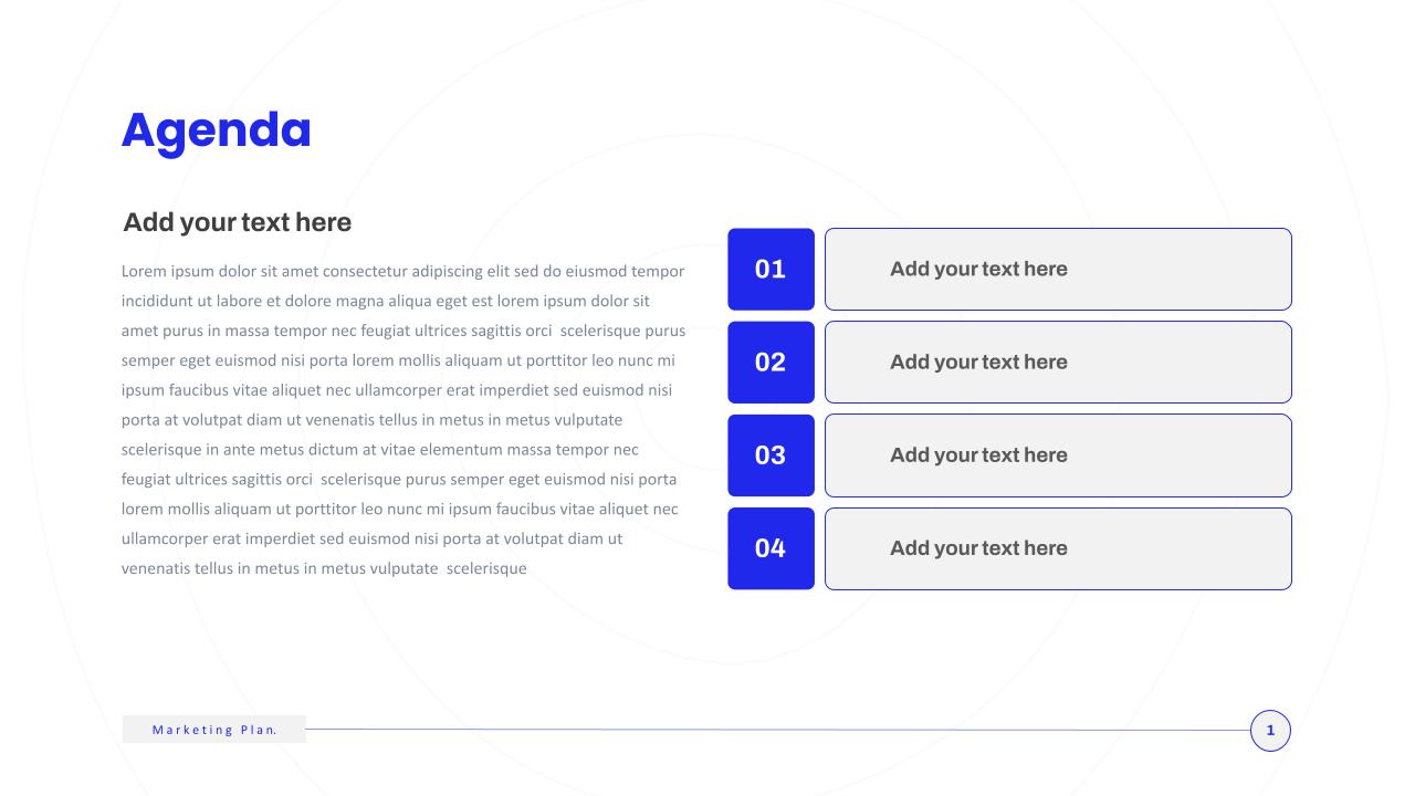 Marketing Plan Slide Template Simple 3