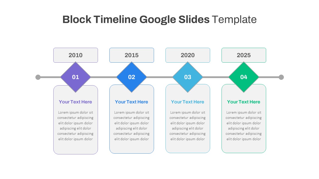 Timeline Slide Template