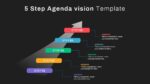 Dark Theme Power Point Agenda Slide
