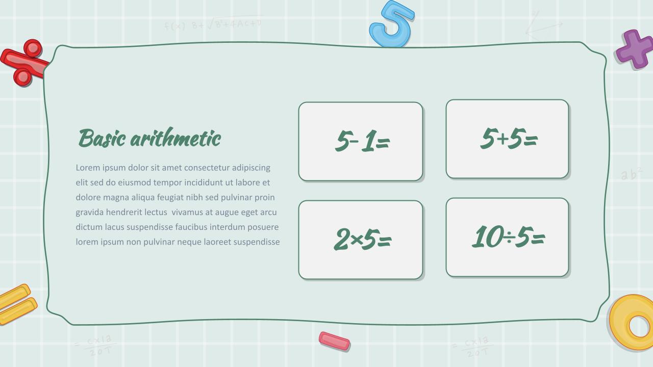 Math Slide Templates 5