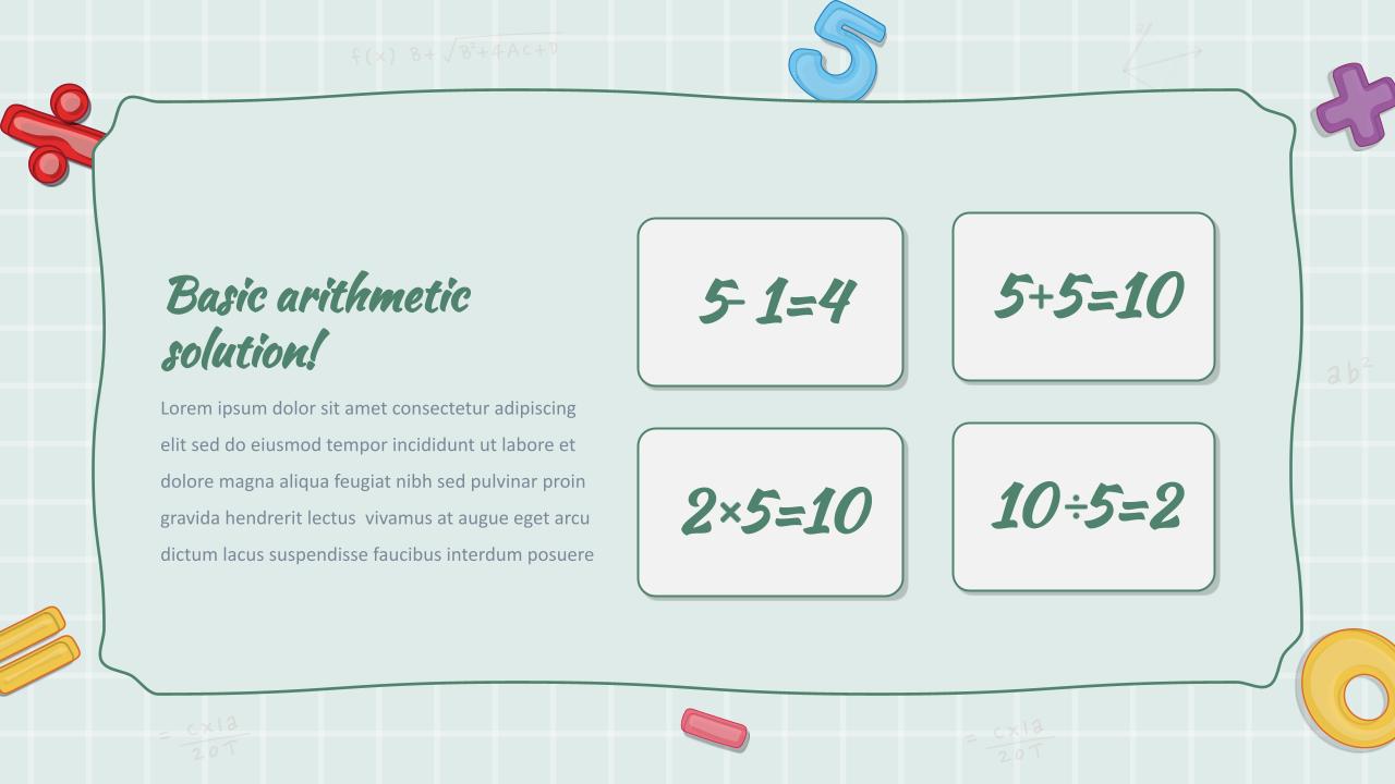 Math Slide Templates 6