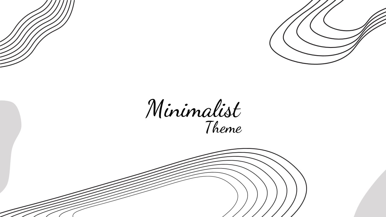 Minimalist Background For Presentation 1