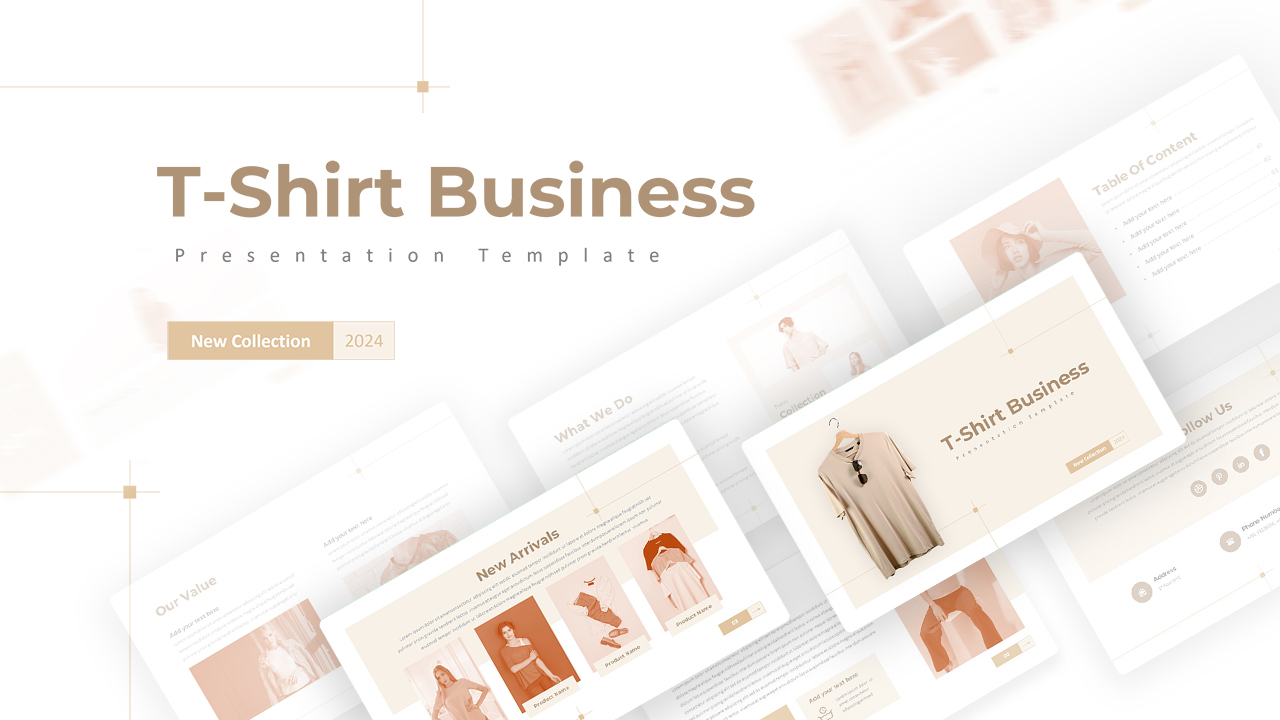 T-shirt Business Slide Presentation Template 1