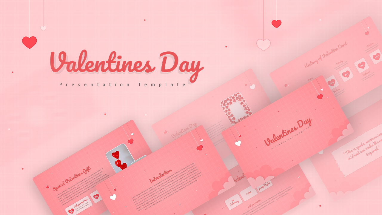 Valentines Day Slide Template 1
