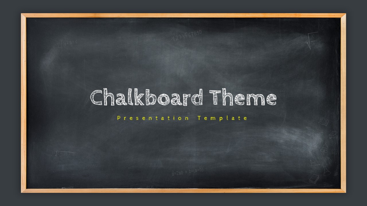 Chalkboard Ppt Template