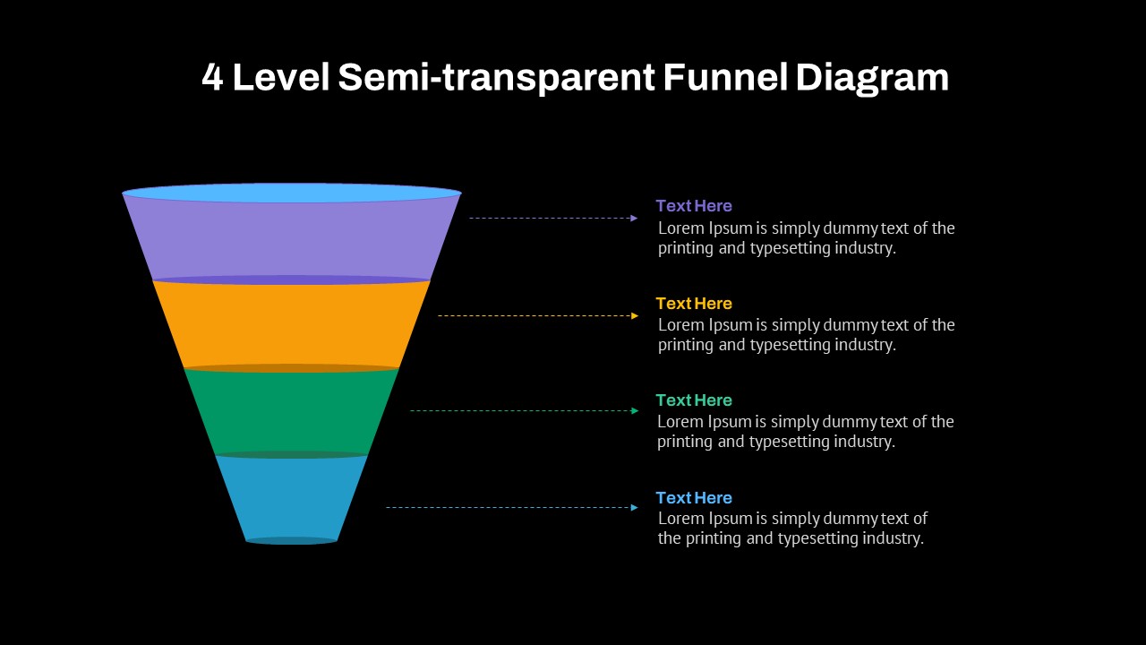 Dark Theme Funnel Slide Template