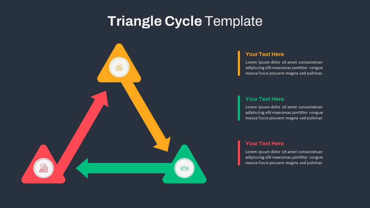 Dark Theme Triangle Cycle Slide