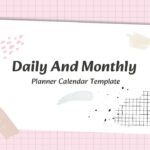 Monthly Calendar Slide Template 1