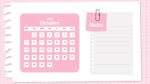 Monthly Calendar Slide Template 13