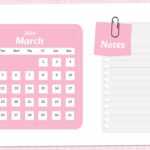 Monthly Calendar Slide Template 6