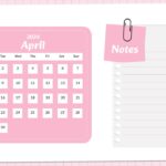 Monthly Calendar Slide Template 7
