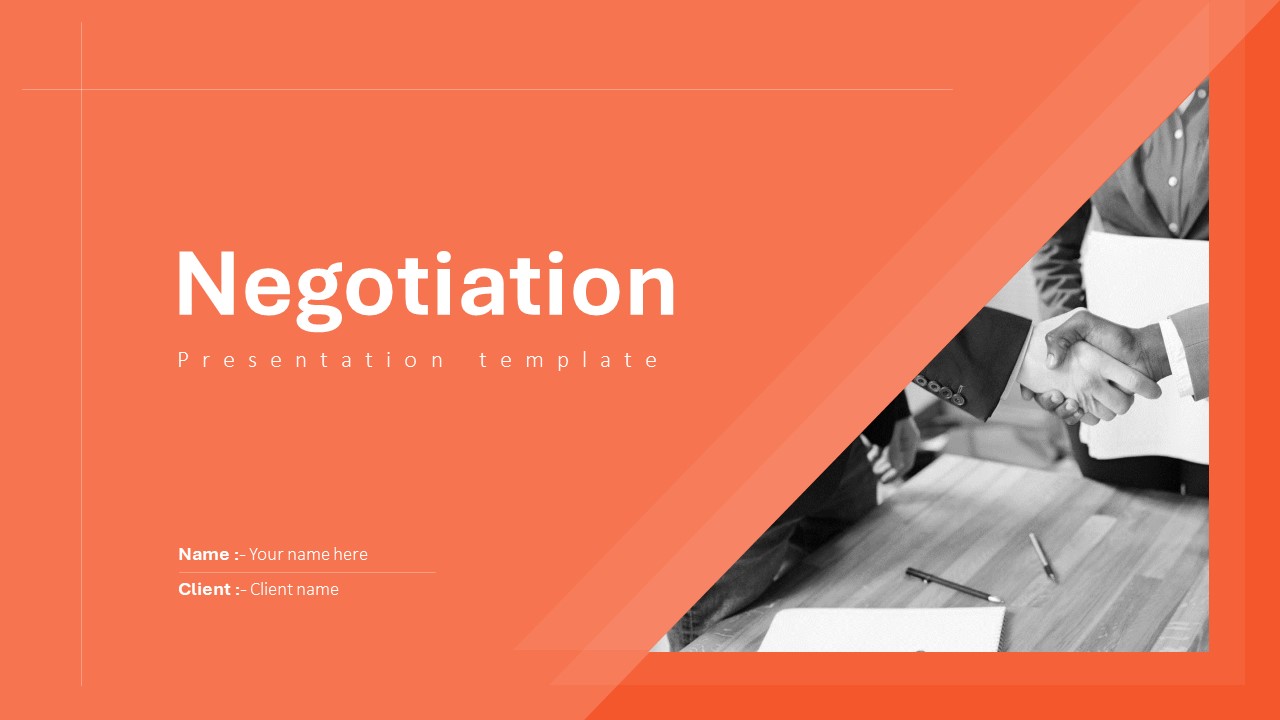 Negotiation Powerpoint Presentation Templates 2