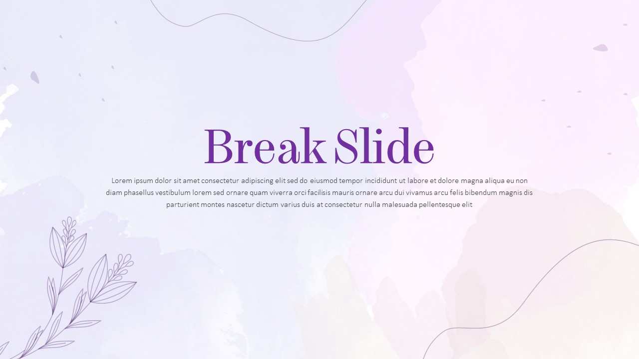 Watercolor Slide Template 18