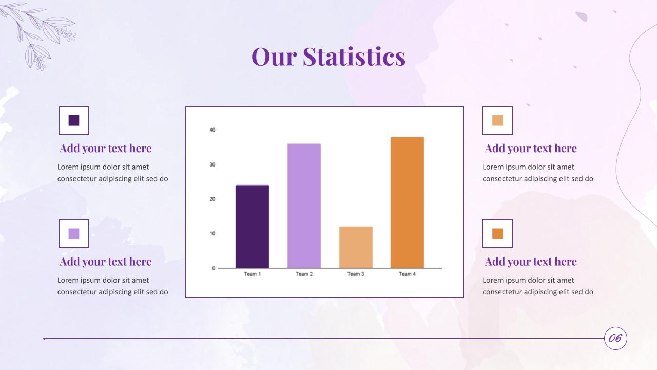 Watercolor Slide Template 8