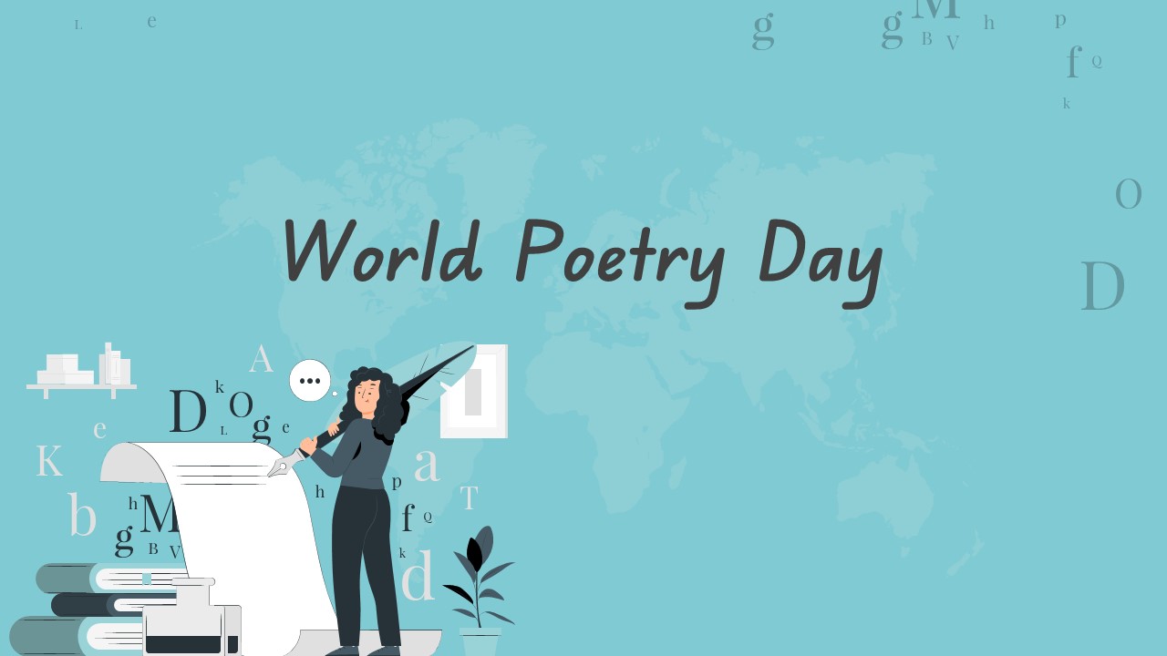 World Poetry Day Template For Google Slides