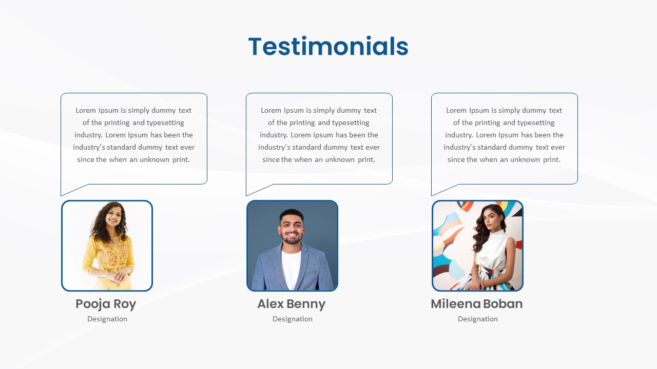Event Sponsorship Proposal Testimonial Powerpoint Template and Google Slides