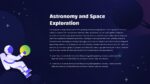 Galaxy Themed Gradient Powerpoint Template for Astronomy and Space Exploration