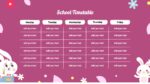 Google Slides and PowerPoint Templates for Kawaii Class Schedule