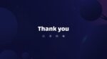 Gradient Galaxy PowerPoint Template for Thank You Presentation