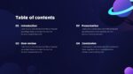 Gradient PowerPoint Table of Content Template