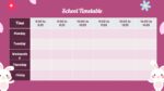 Kawaii Class Time Table PowerPoint Template and Google Slides
