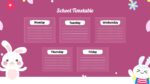 Kawaii Time Table PowerPoint Presentation Template and Google Slides