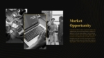 Black And Gold PowerPoint Market Opportunity Template