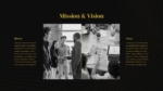 Black And Gold PowerPoint Mission Vision Template