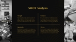 Black And Gold PowerPoint SWOT Template
