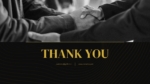 Black And Gold PowerPoint Thank You Template
