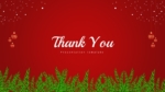 Christmas Theme Thank You PowerPoint Template