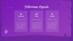 Halloween Agenda PowerPoint Slide