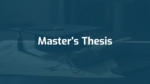 Master Thesis Presentation Template