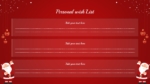 Personal Christmas Wish List PowerPoint Template