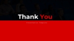 Red and Black Thank You PowerPoint Template