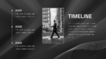 TImeline for Grayscale Business Presentation Template
