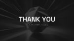 Thank you slide Grayscale Business Presentation Template for PowerPoint and Google Slides