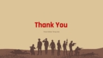 War Theme Thank You PowerPoint Template