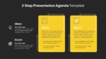 2 Step Agenda For PowerPoint Presentation