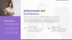 Achievements And Contributions Presentation Template