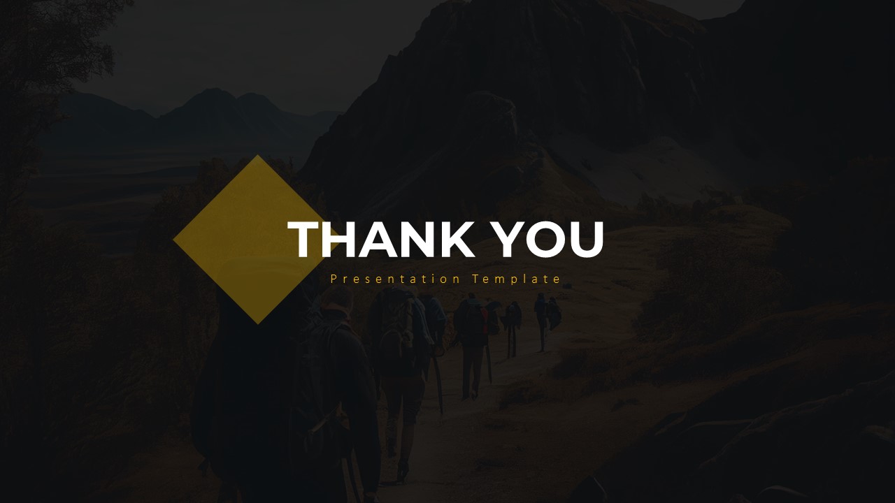 Black Theme Thank You Template