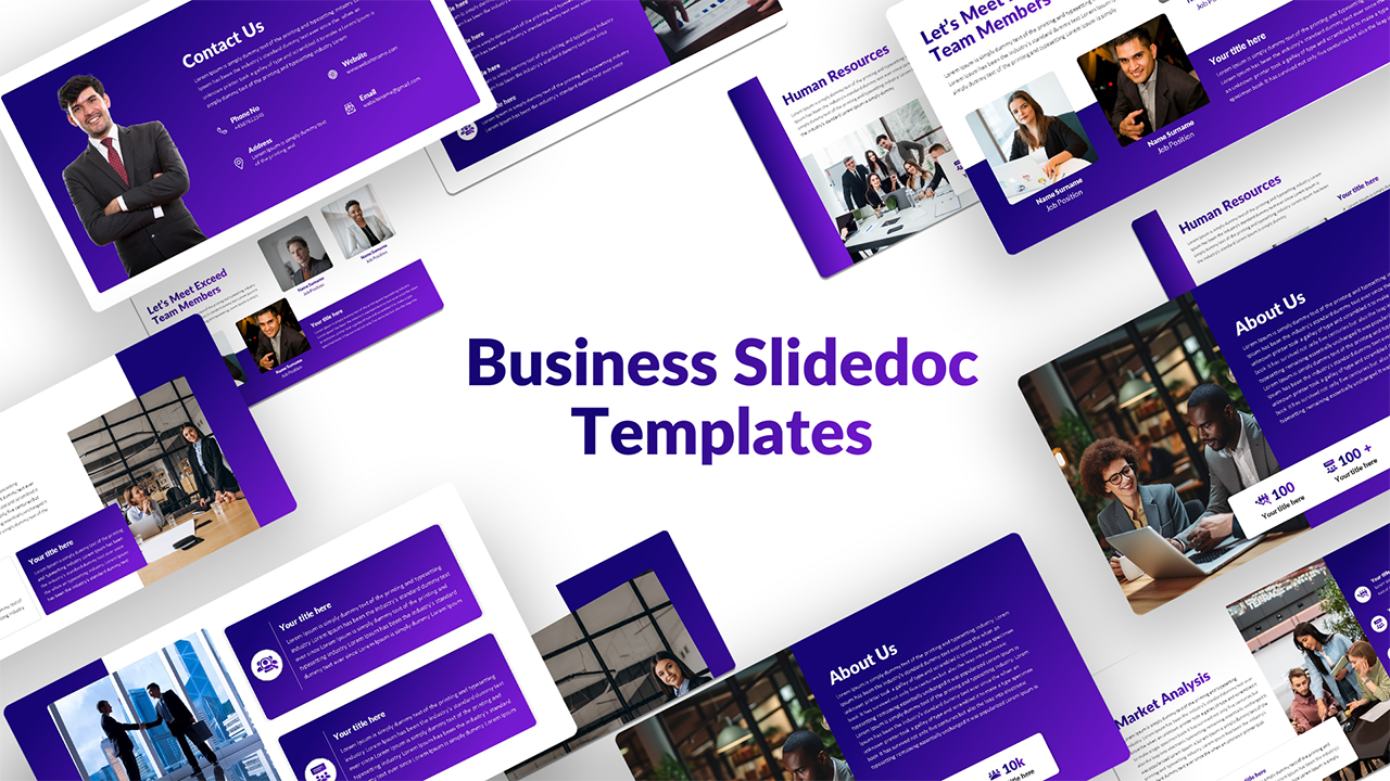 Business Slidedoc Templates for PowerPoint & Google Slides - SlideKit